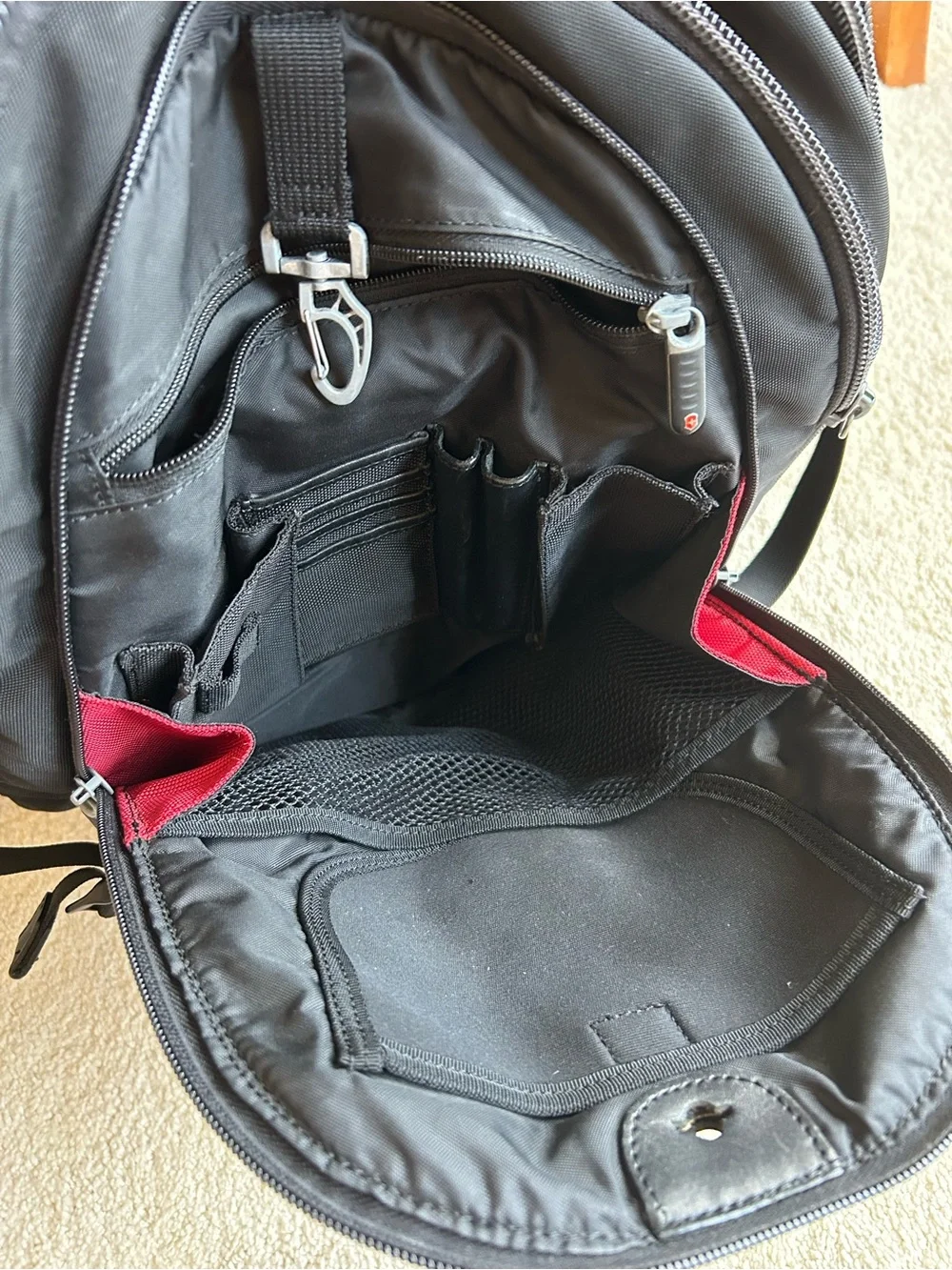 Victorinox Black Compact Tactical Backpack Unisex in Used Condition